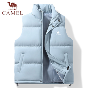 立领棉衣情侣款 骆驼秋冬季 潮流宽松加厚无袖 马甲男女2025美式 新款