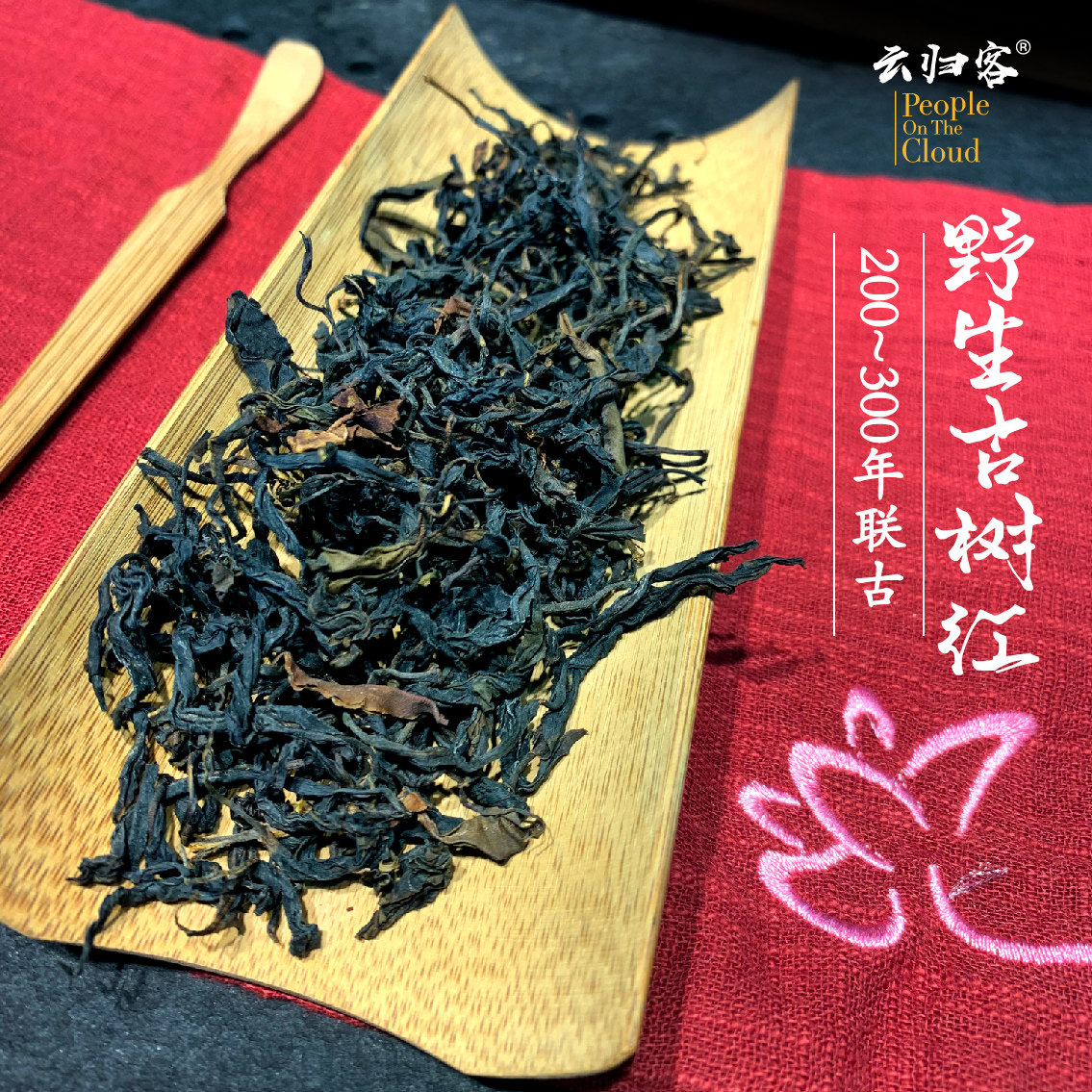 云归客云南滇红凤庆300年野生古树晒红山野韵香花果香甜野生红茶