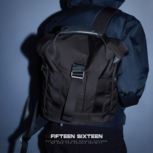 Fifteen Sixteen新款14L弹道尼龙小型双肩包上班通勤16寸电脑书包