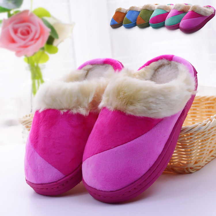 Pantoufles enfants en coton - semelle caoutchouc - Ref 1010328 Image 1