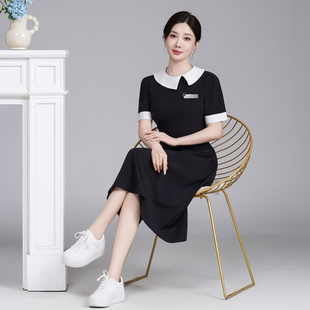 美容师工作服女连衣裙高端美容院皮肤管理美业纹绣技师制服短袖夏