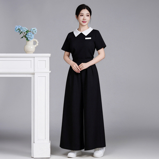 SPA美容院工作服女美发美容师养生馆足浴足疗技师皮肤管理套装夏