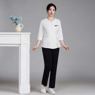 美容院酒店美容师工作服女spa养生馆足浴皮肤管理师轻医美职业装