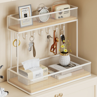 玄关钥匙收纳装饰盒摆件入户门口鞋柜上置物架桌面首饰整理神器