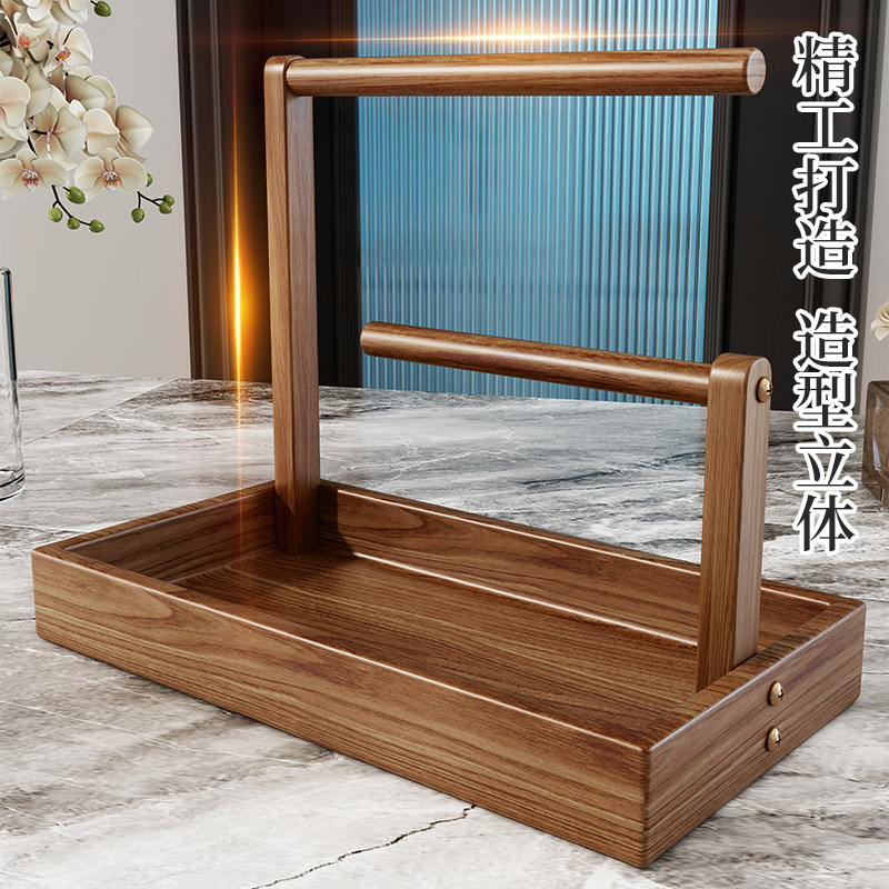 首饰架桌面家用饰品手串戒指手饰实木展示架子发圈挂架木质收纳盒