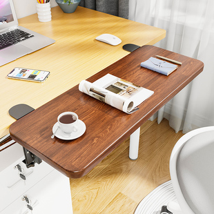 电脑桌子延伸加长板托架键盘手托桌面延长板加宽折叠板免打孔扩展