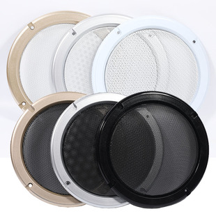 2寸4寸5寸6.5寸8寸10寸喇叭网罩音箱装 饰圈汽车低音炮保护罩金色