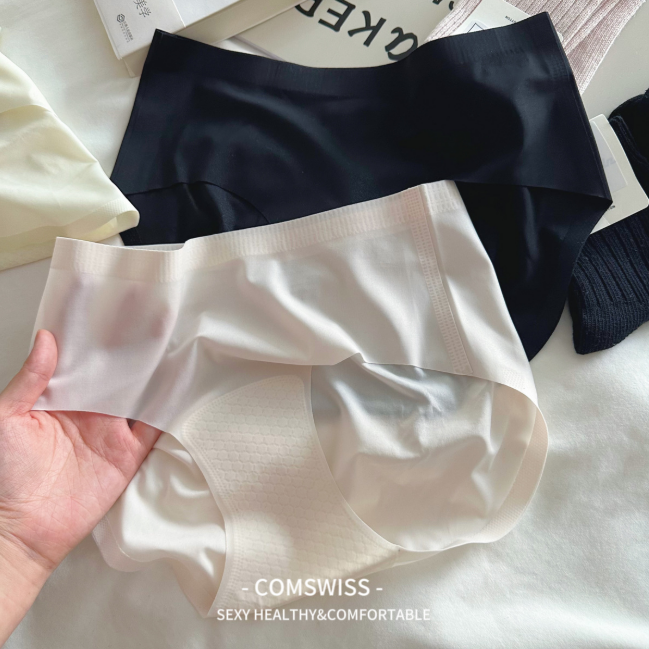松弛感配色加长裆蜜桃臀超薄飘飞速干春夏7A抑菌无痕冰丝女士内裤,女士内衣/男士内衣/家居服,女三角裤,淘宝优惠券,粉丝福利购,淘宝优惠卷