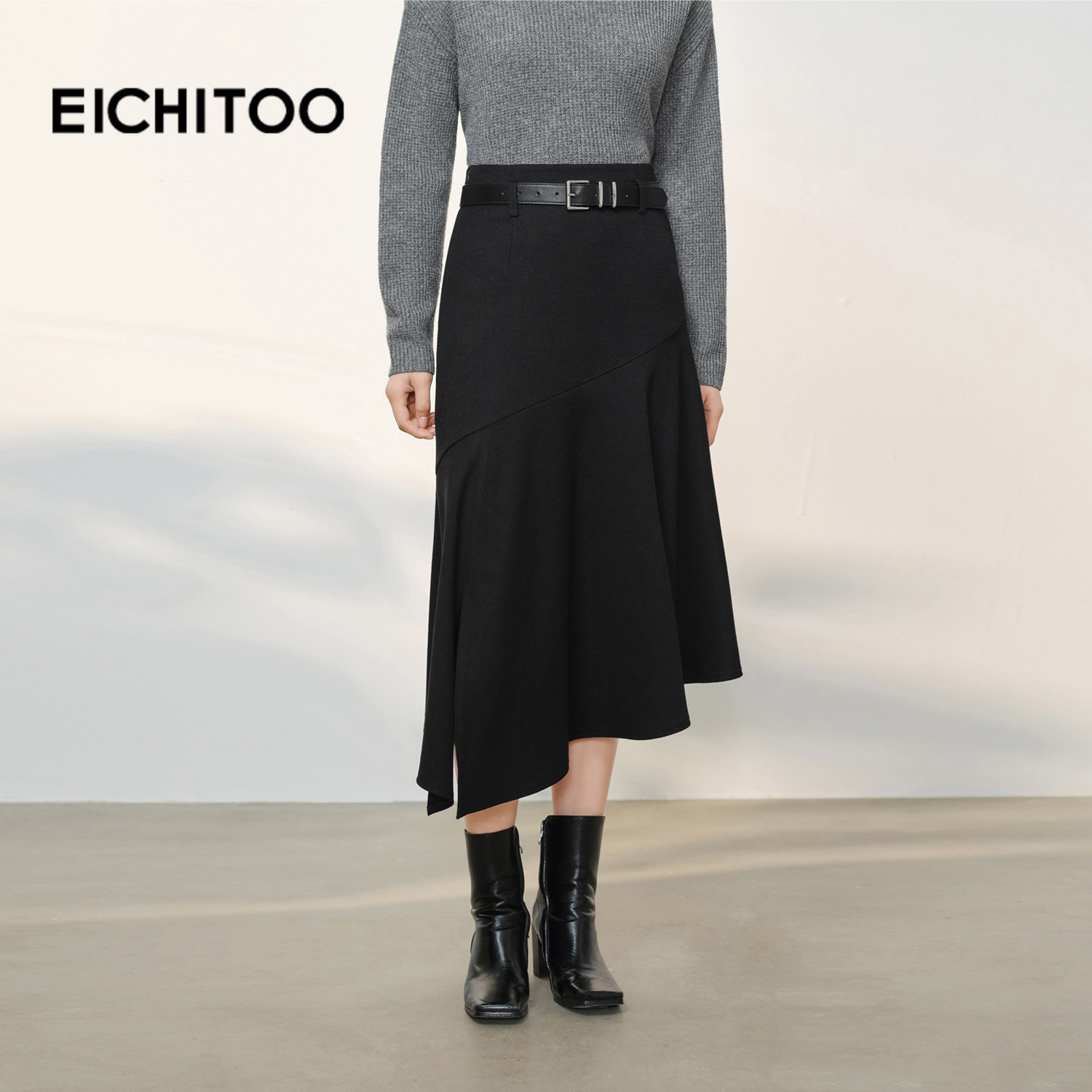 爱居兔美式复古半身裙女2026年春季新款不规则设计感中长款单裙,女装/女士精品,半身裙,淘宝优惠券,粉丝福利购,淘宝优惠卷