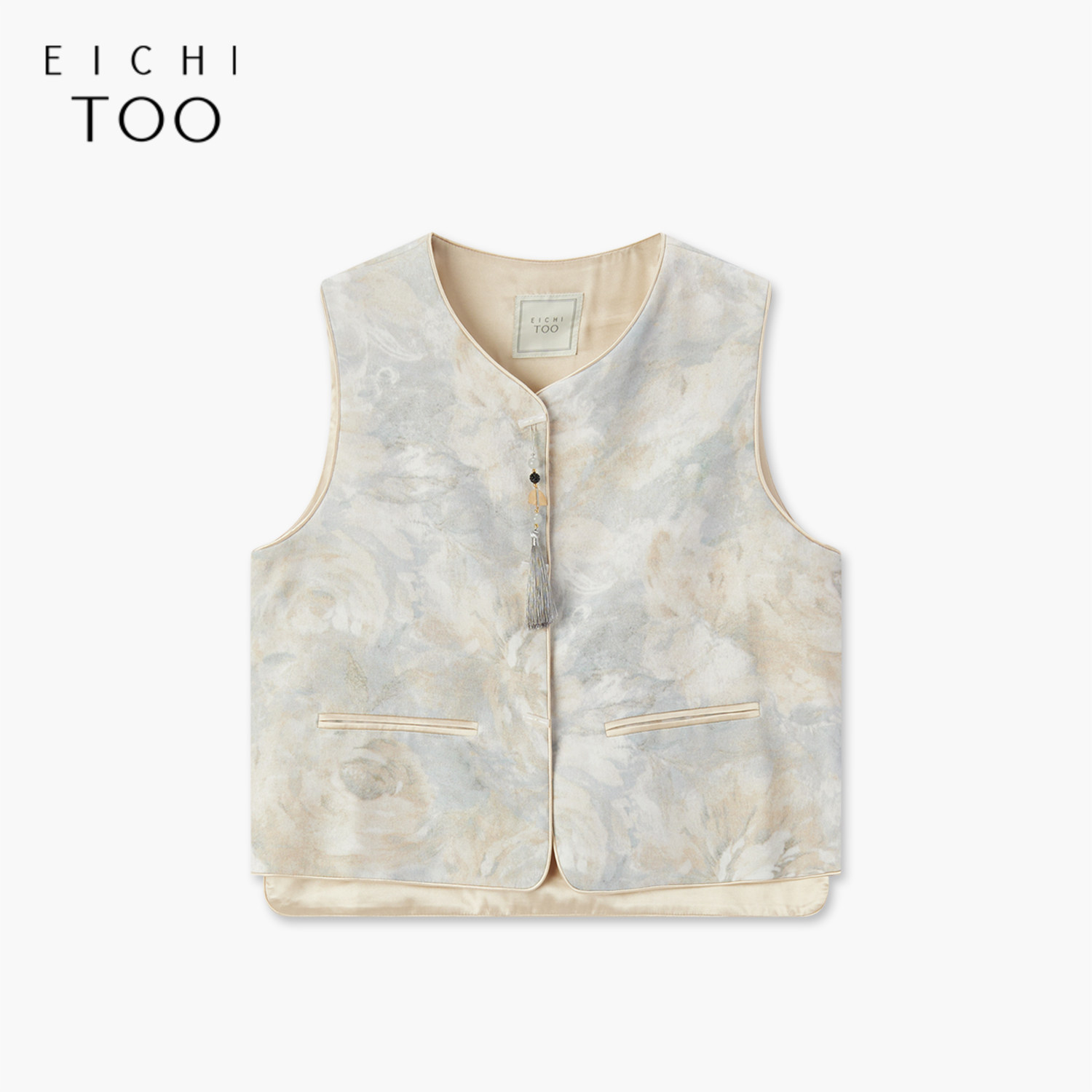 爱居兔新中式马甲女春秋新款复古时尚休闲马甲