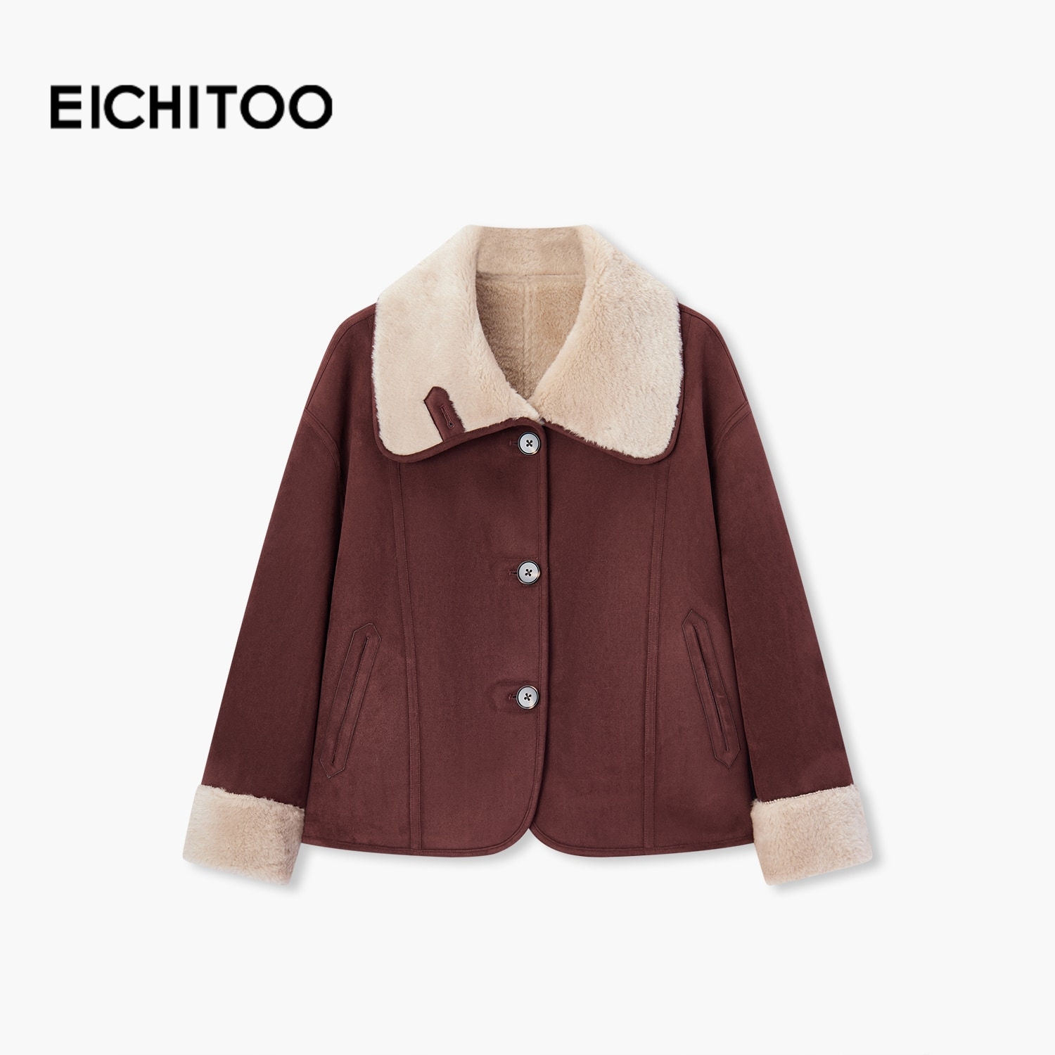 双面穿款式，流行的安可拉红