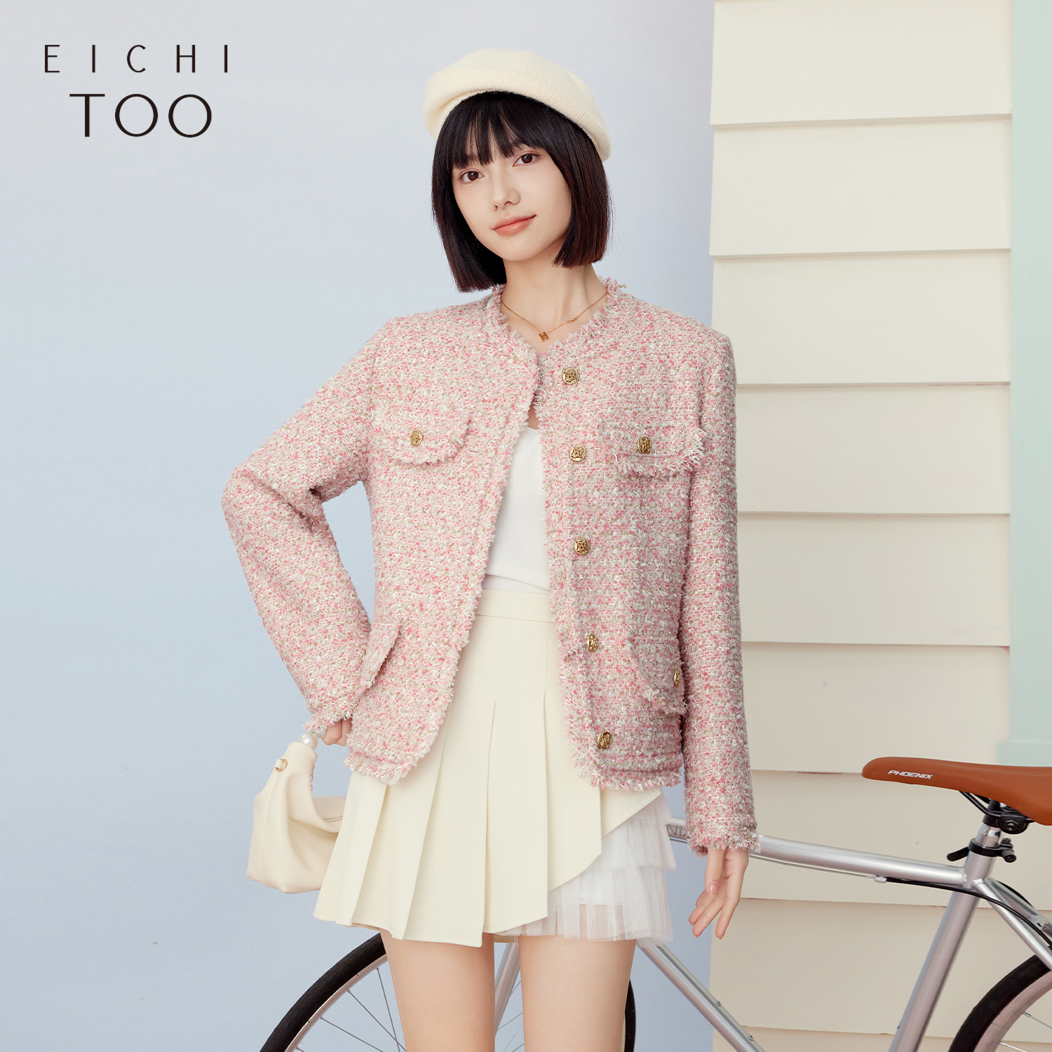 爱居兔小香风时尚西服外套