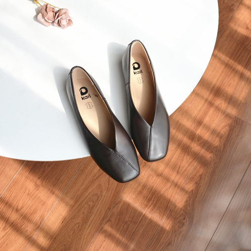 羊皮~ 俄单~ 法式复古奶奶鞋2026春季通勤鞋大码乐福鞋平底女单鞋