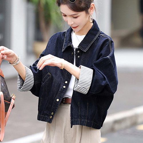 牛仔外套女秋季独特漂亮夹克女