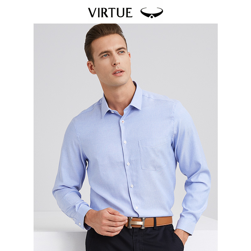【请按照颜色图选款，不同款尺码不同】富绅男士长袖商务衬衫
