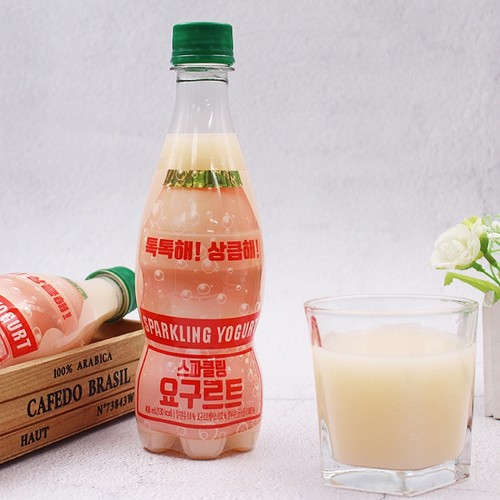 youus400ml乳酸菌碳酸饮料韩国