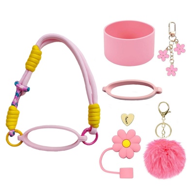 适用Stanley硅胶杯套手提绳