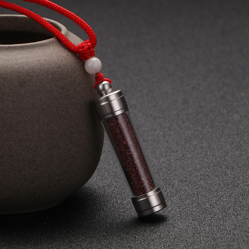 透明嘎乌盒吊坠男女士情侣挂件舍利子护身符小空瓶可打开装藏朱砂