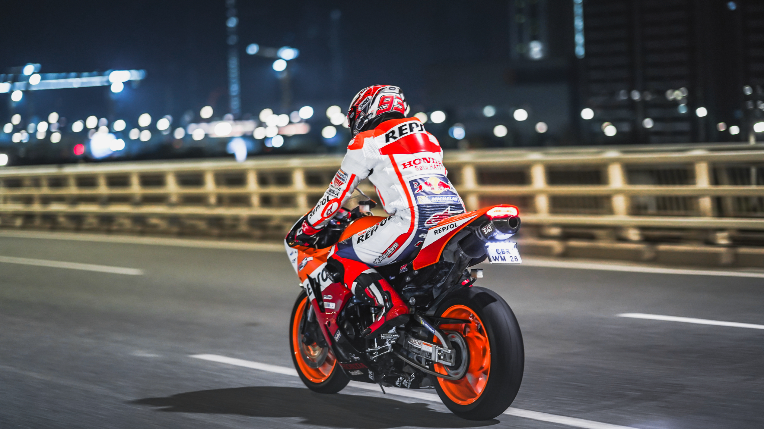 本田马奎斯摩托车赛车服连体皮衣牛皮防摔护具骑行服男女量身定制