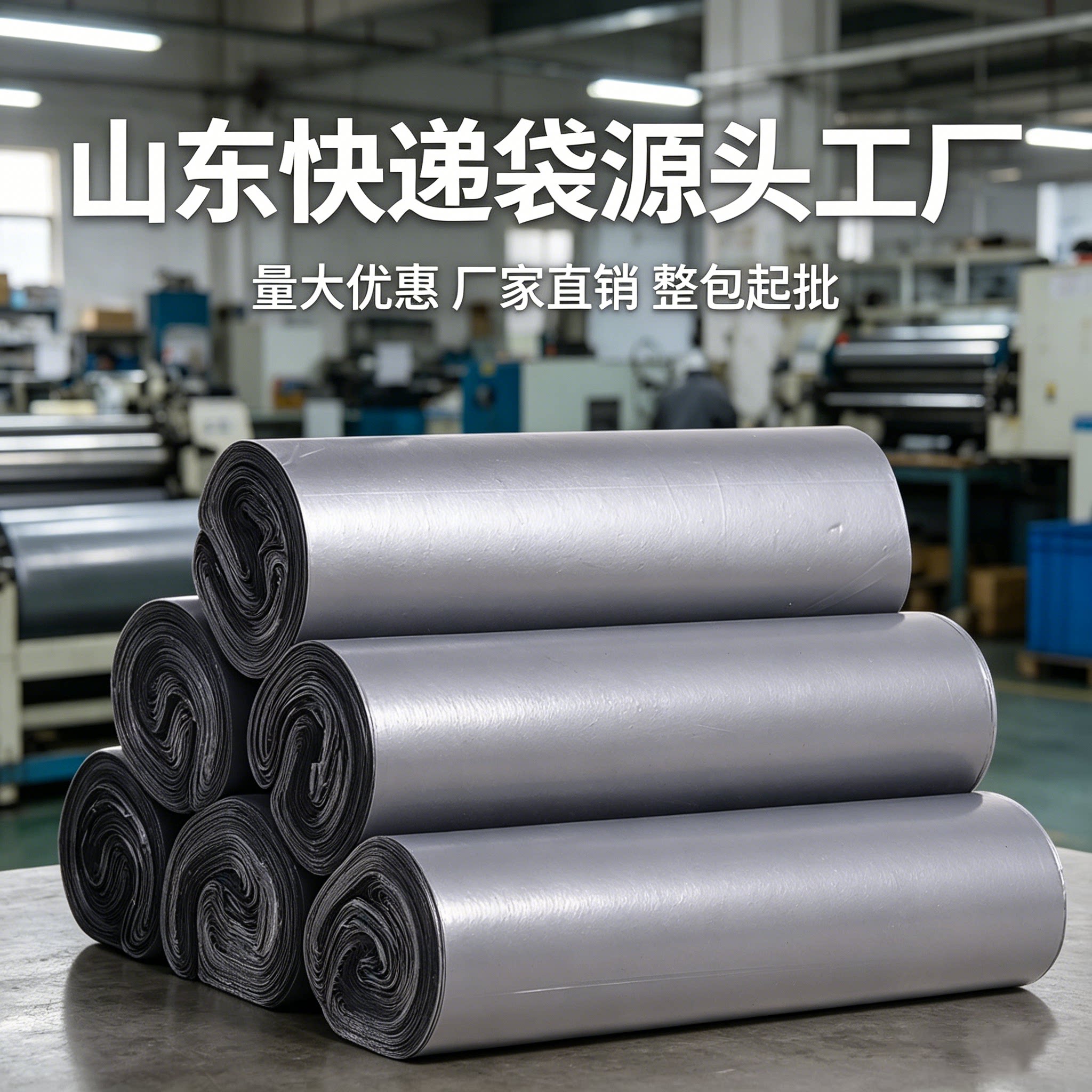加厚快递袋银灰色物流包装袋定制