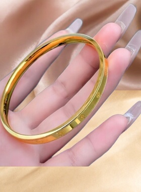 手工金包银四叶草古法四世手镯