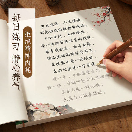 女生字帖挽鸢成人静心玫瑰奶酪手写体行楷行书练字帖漂亮硬笔书法