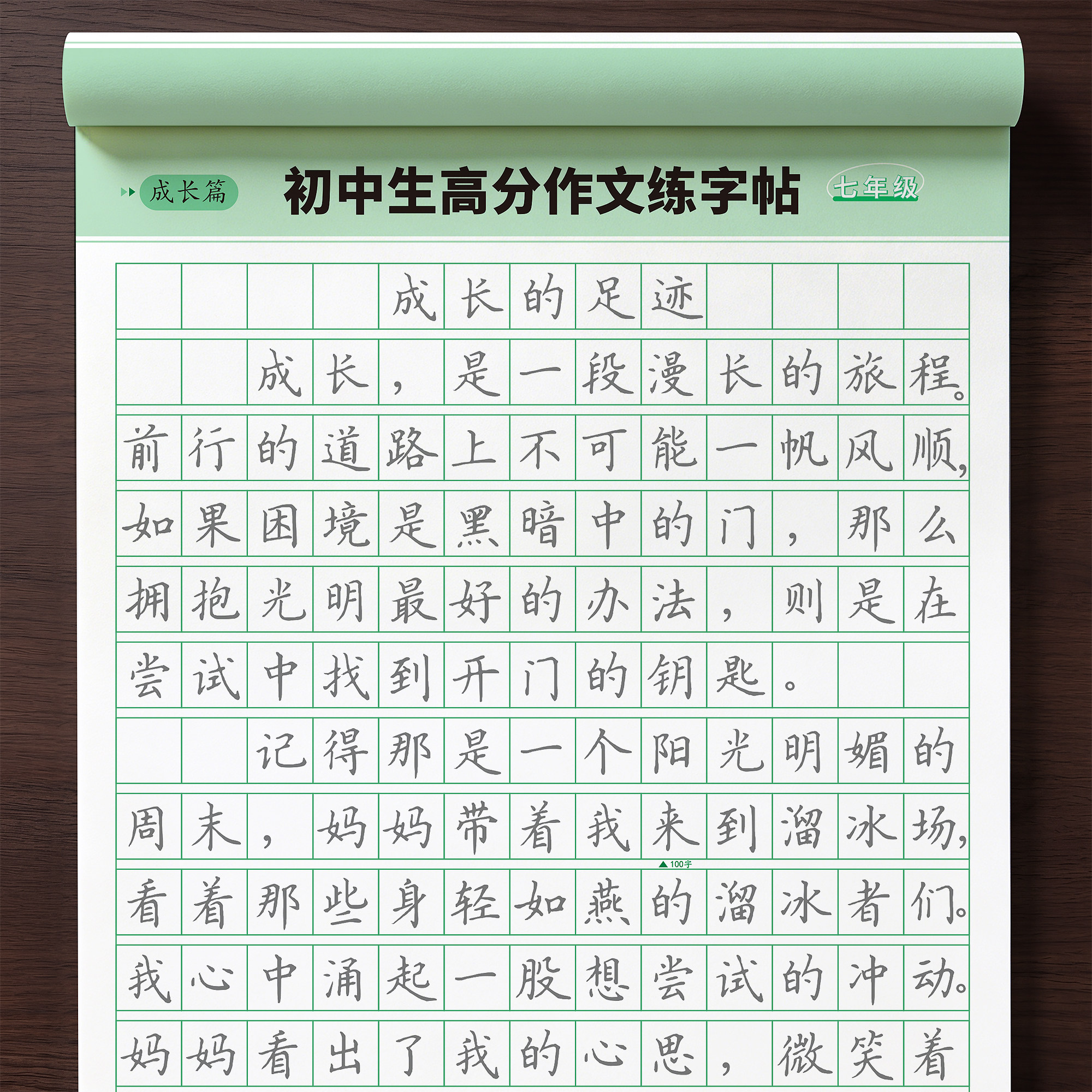 初中生专用满分作文练字帖高分优秀范文正楷书每日一练初一小升初