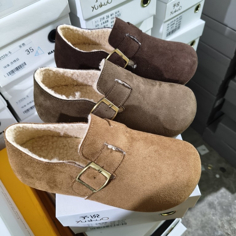 韩版2025冬季新款加绒勃肯毛毛一脚蹬雪地靴乐福土豆棉鞋女219-26,女鞋,棉鞋,淘宝优惠券,粉丝福利购,淘宝优惠卷