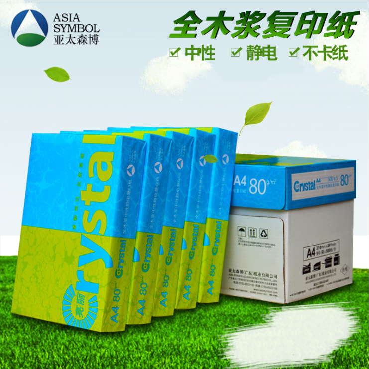 ÁÁÀö A4¸ßÆ·ÖÊ·À¾²µç¸´Ó¡Ö½80g500Ò³ 5°üÒ»Ï䴿ľ½¬