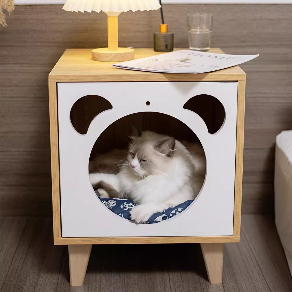 全实木猫窝木制猫屋承重500斤