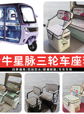 专用哈牛星脉电动三轮车座套罩四季通用坐垫全包座椅保暖加厚防水