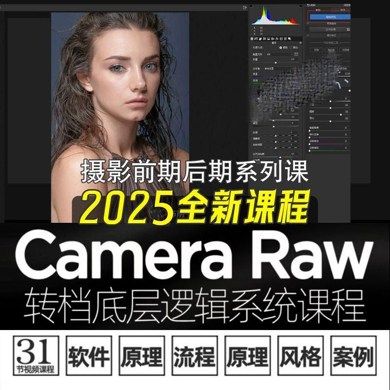 2025 Adobe Camera Raw修图调色基础PS摄影后期学习资料教程