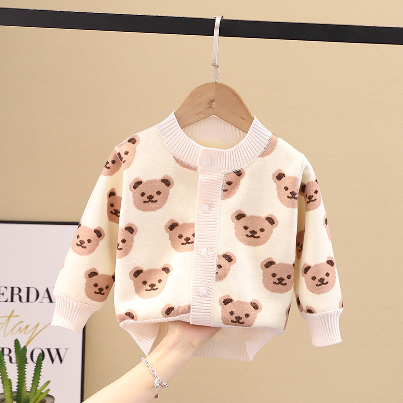 反季清仓儿童针织开衫宝宝外套秋冬款1岁幼儿保暖衣儿童加绒上衣,童装/婴儿装/亲子装,毛衣/针织衫,淘宝优惠券,粉丝福利购,淘宝优惠卷