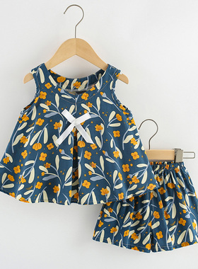 特价清仓儿童睡衣薄款宝宝家居服夏装女童空调服女孩薄款背心套装