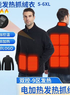 冬季电热摇粒绒大码200斤夹克