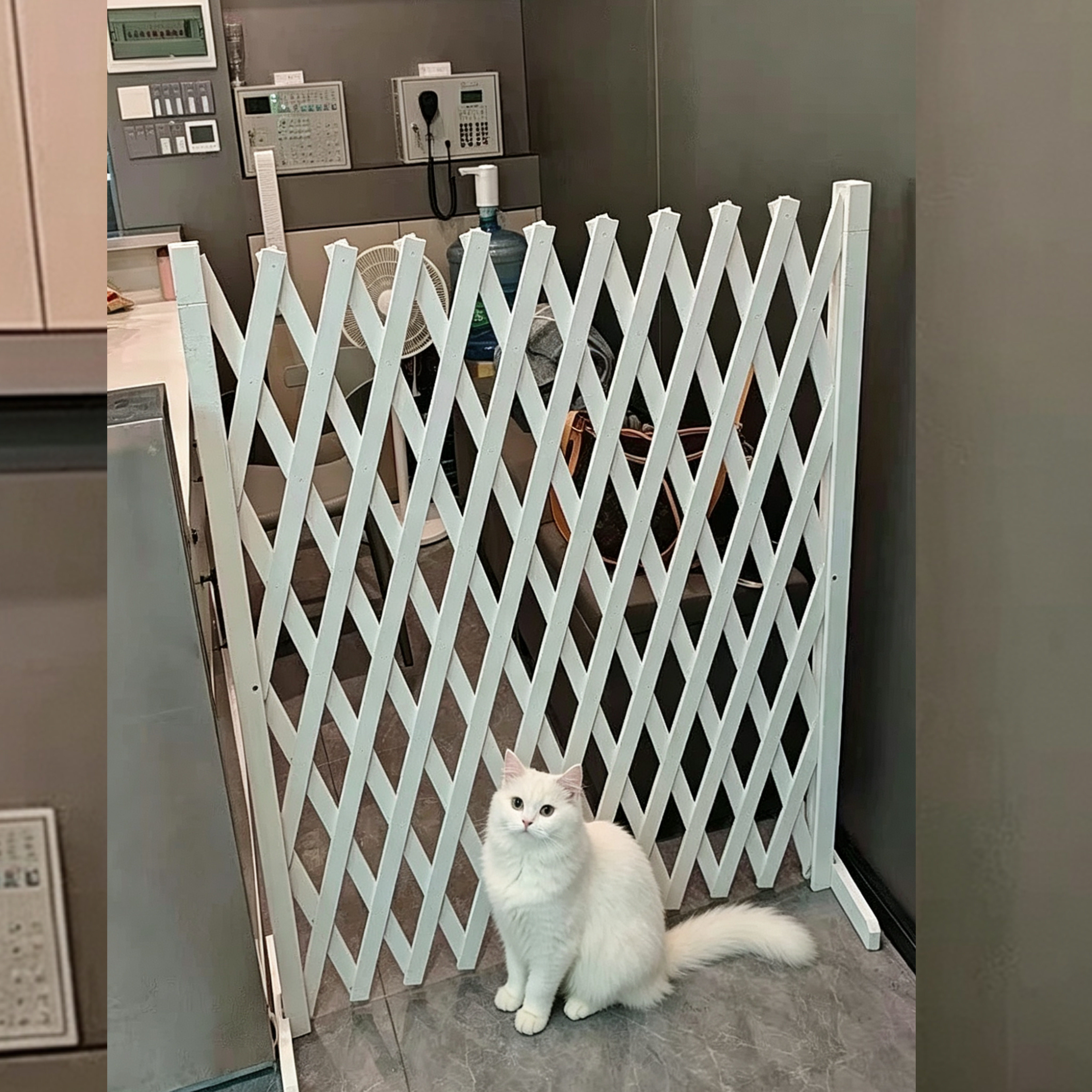 宠物围栏可伸缩门户外室内伸缩隔断拦猫拦狗栅栏挡板隔离门免打孔