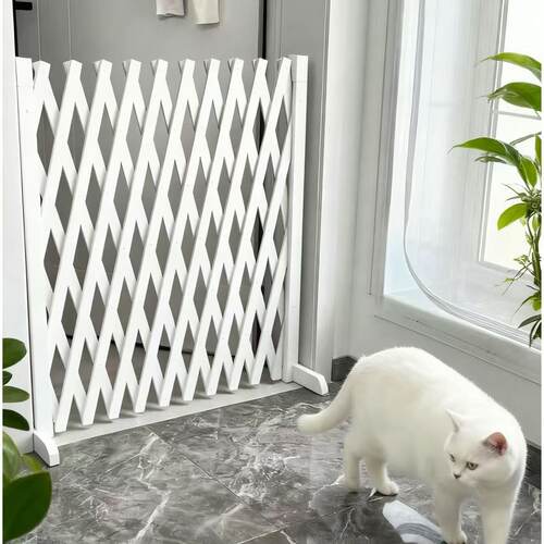 宠物围栏狗笼隔断拦狗栅栏阳台隔离门可伸缩栅栏门挡狗挡猫护栏