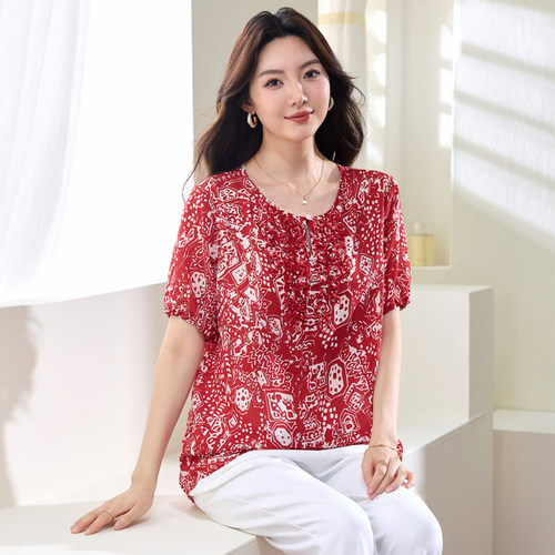 200斤胖mm夏装宽松显瘦短袖T恤