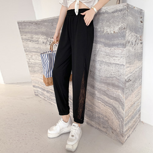 230斤大码女装夏季新款哈伦裤
