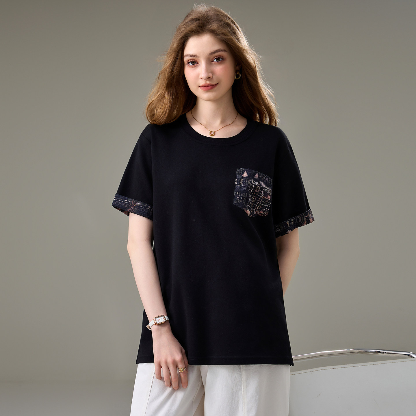 大码女装夏装200斤胖妹妹洋气时尚上衣胖mm宽松显瘦休闲短袖T恤衫
