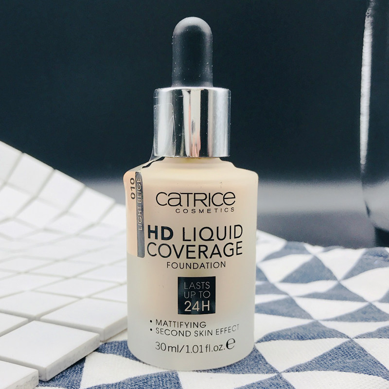 正品德国catrice hd 24h长效遮瑕修容水润不脱妆滴管粉底液30ml