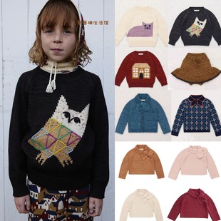 2025秋冬款MP童装女打底衫针织开衫春节红毛衣马甲裙裤连裤袜套装