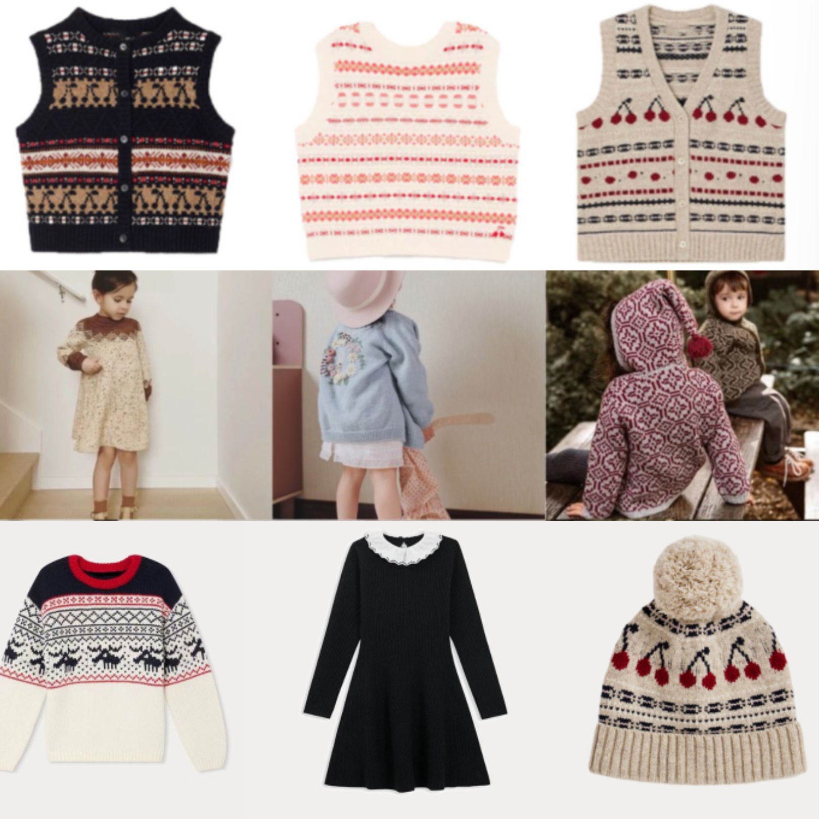 秋冬季款童装MP系列女童毛衣开衫