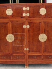 Шкаф 红木家具缅甸花梨木顶箱柜衣橱大果紫檀实木中式独板加厚素面衣柜 OTHER