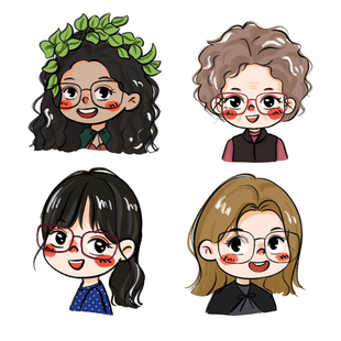 手绘照片转卡通人物情侣Q版 动漫画头像真人物照片定制作漫画设计