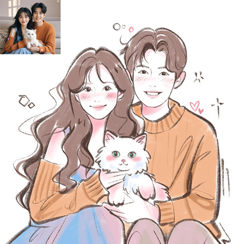 手绘头像定制宠物漫画人物约稿