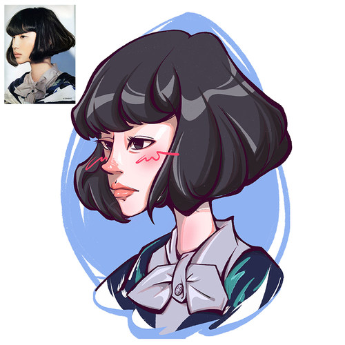 手绘抖音微信卡通Q版头像定制