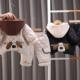 2024新款 男童冬季 棉衣套装 儿童秋冬夹棉加厚洋气宝宝连帽两件套潮