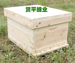 杉木蜜蜂箱十框标准不煮蜡蜂箱中蜂箱意蜂土蜂桶全套养蜂工具包邮