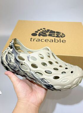 加拿大traceable新款毒液洞洞鞋男士防滑一脚蹬户外溯溪沙滩凉鞋